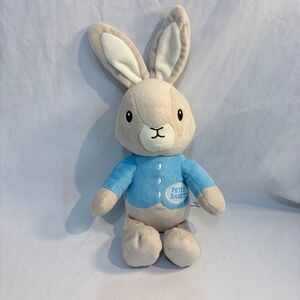 Peter Rabbit Plush Toy Blue Jacket Beatrix Potter Stuffed Animal Small